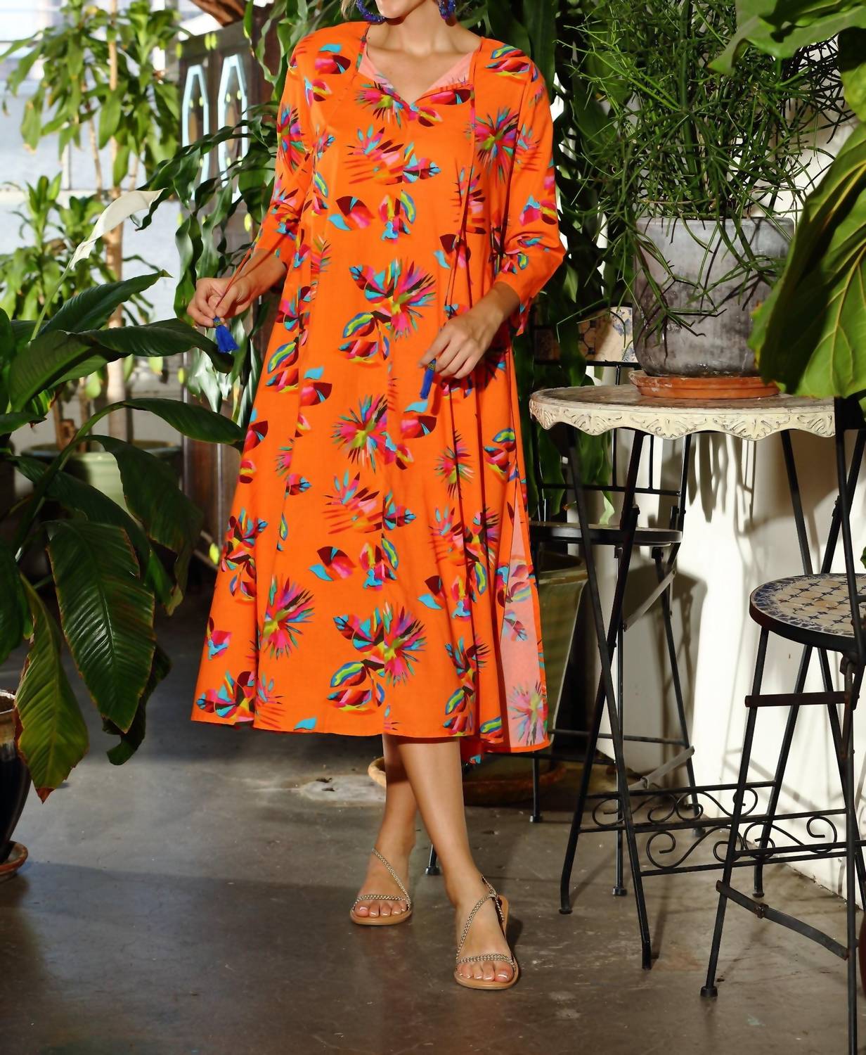 Artisan Maxi Dress With Tassels