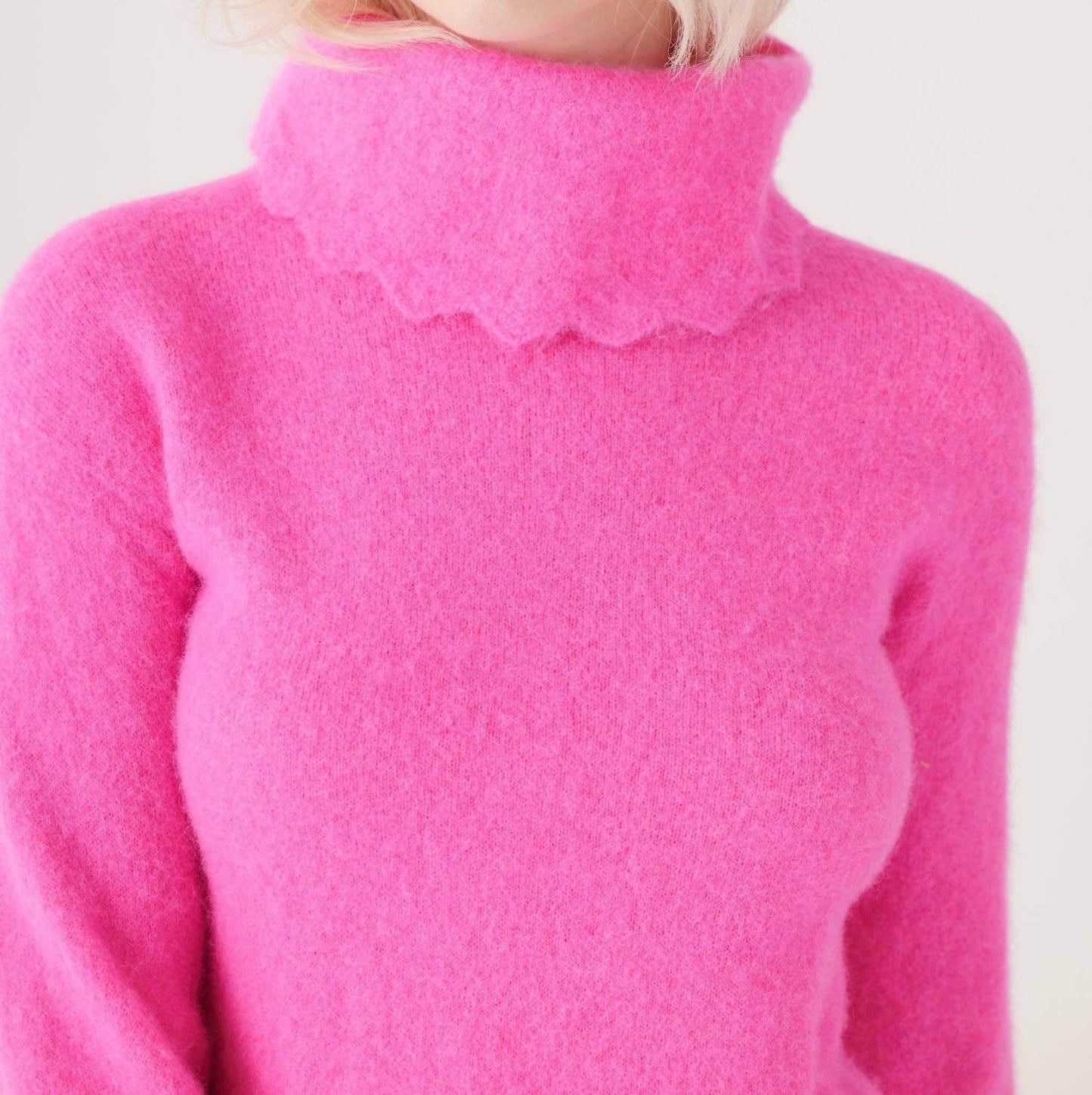 Rose Velvet - Hand Dyed Colette Wool Sweater - Rack Hunt -
