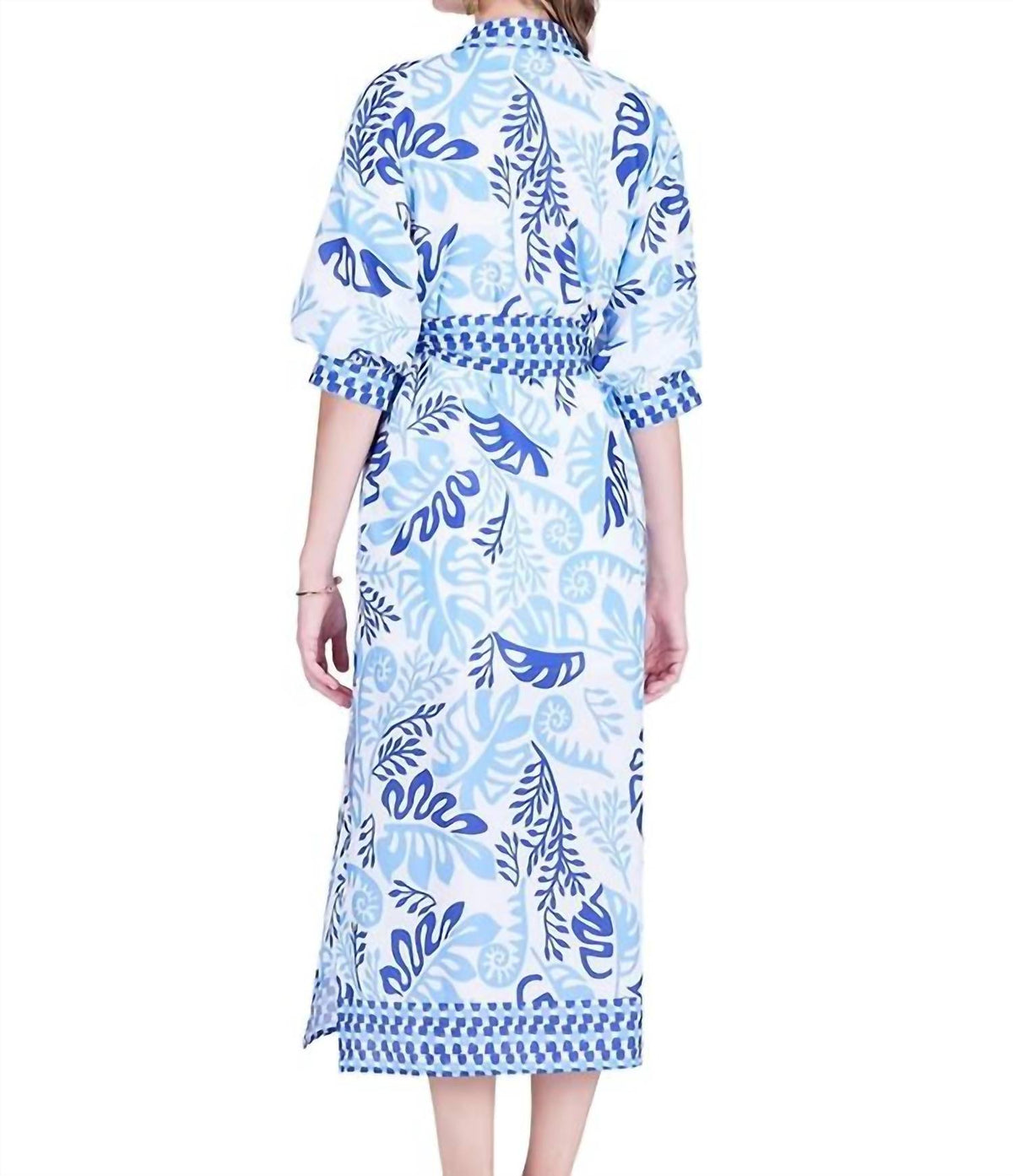 Lagoon Leaf Maxi Dress
