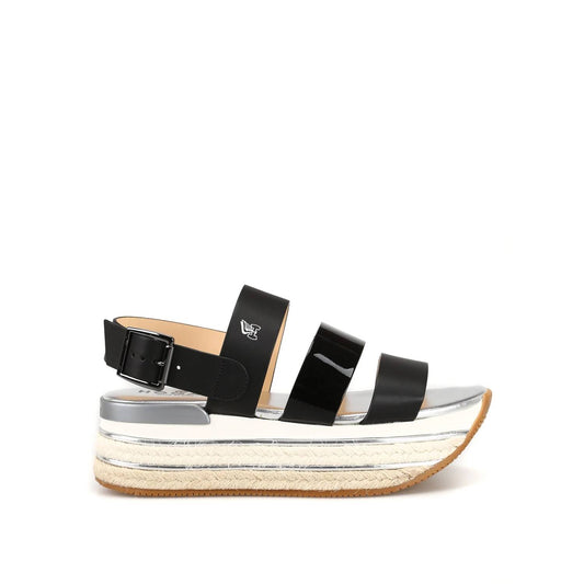 Women's Leather Wedge Sandals