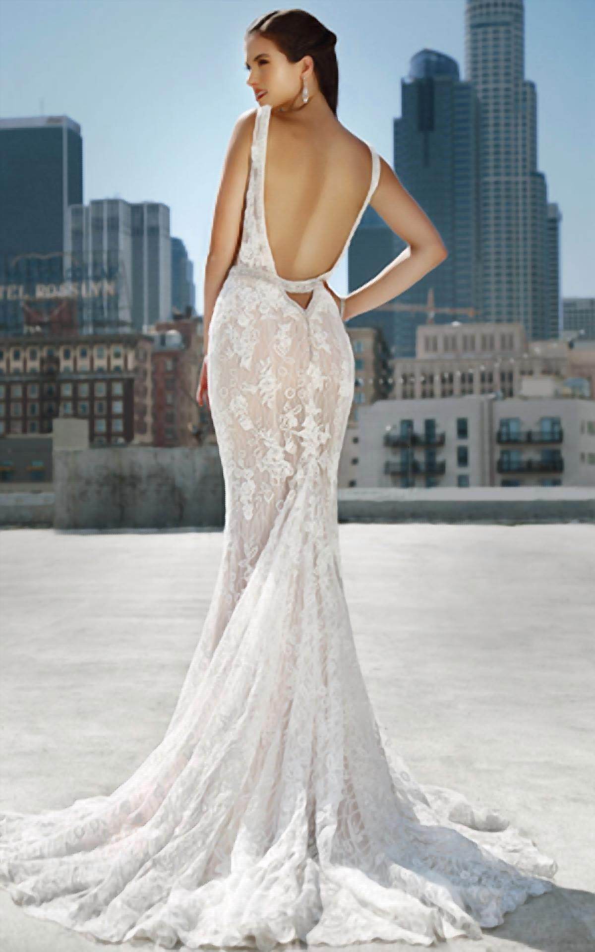 Kitty Chen Couture - Kylie Lace Wedding Dress - Rack Hunt -