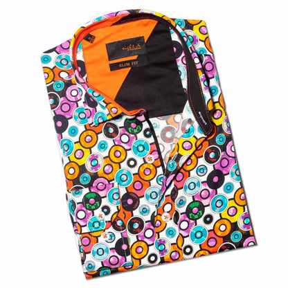 Disc Man Button Down Shirt