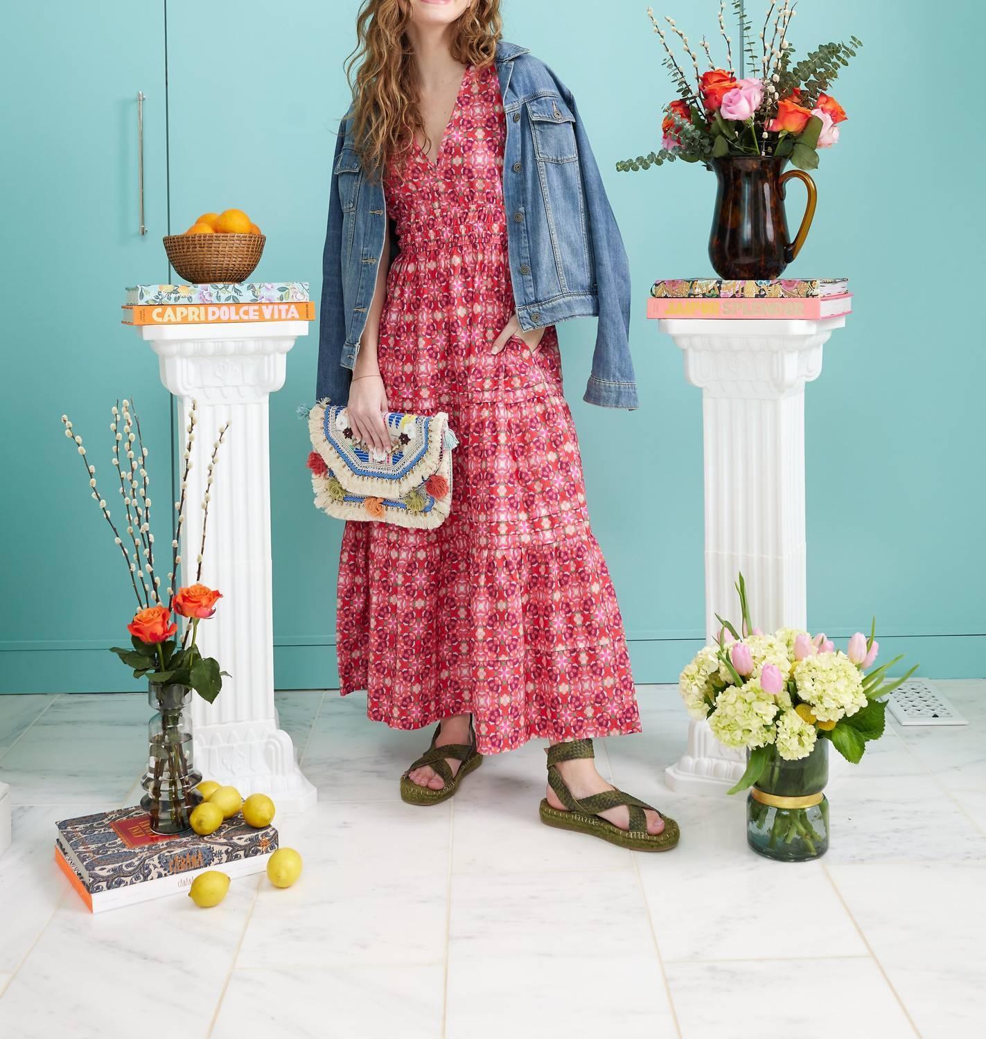 BROOKS AVENUE - Poppy Deep V Maxi Dress - Rack Hunt