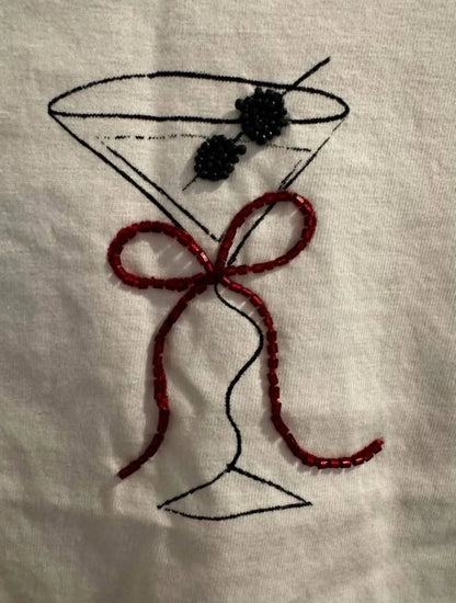 Cynthia Rowley - Beaded Martini T-Shirt - Rack Hunt