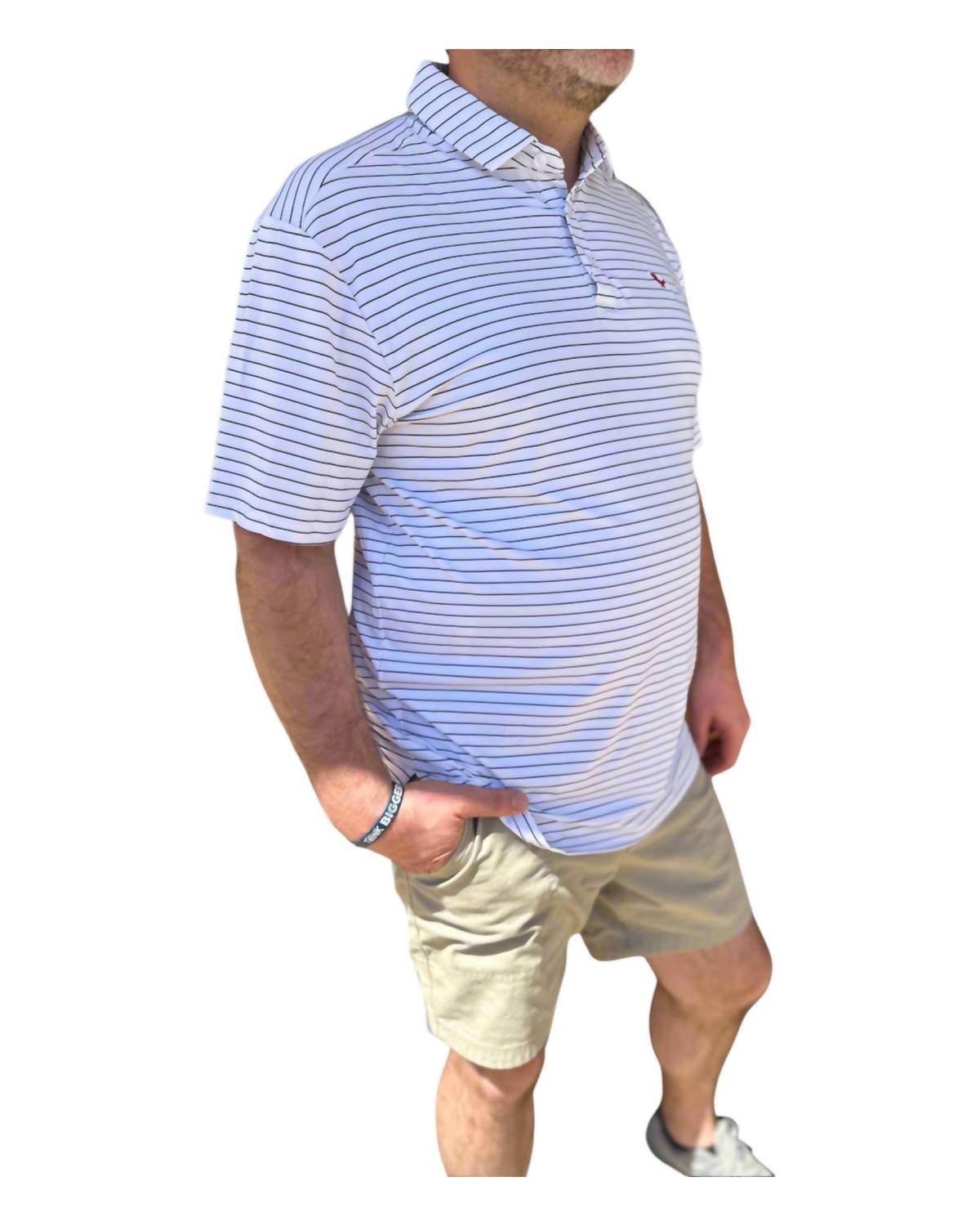 Autilove - Stripe Performance Polo - Rack Hunt -