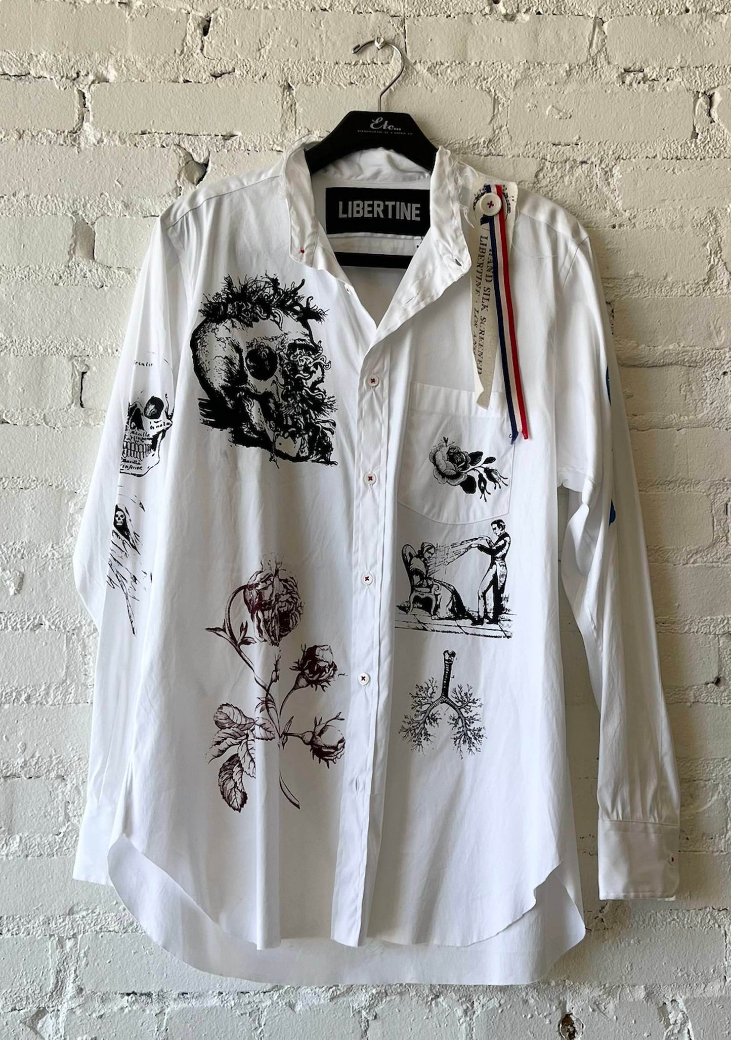 Libertine - Women's Silk Screen Melange Deconstructed Classic Shirt - Rack Hunt -