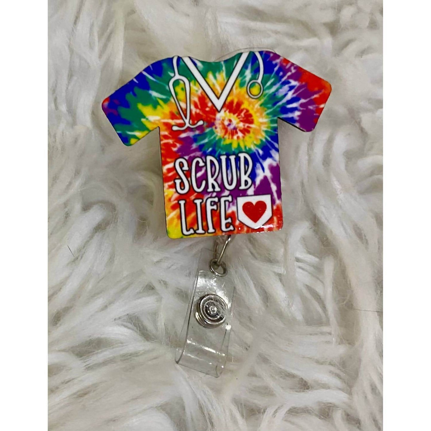 Glitter and Glue 4 You - Scrub Life Acrylic Badge Reel Holder - Rack Hunt -