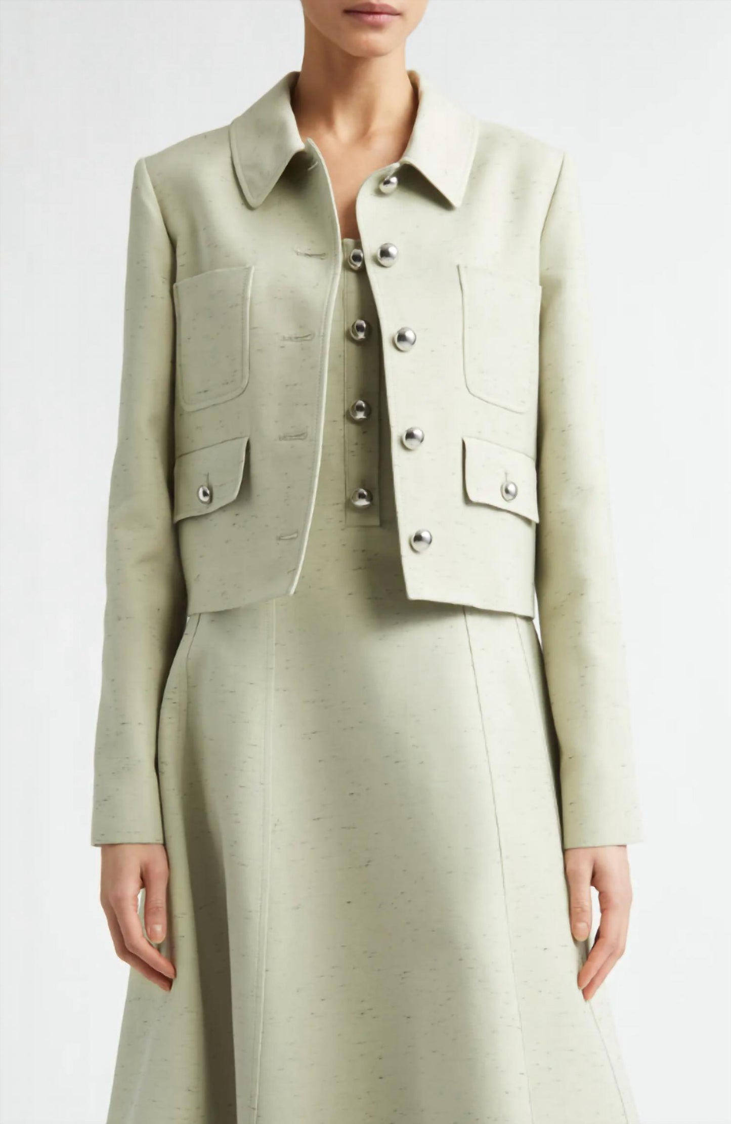 Astley Crop Flecked Jacket