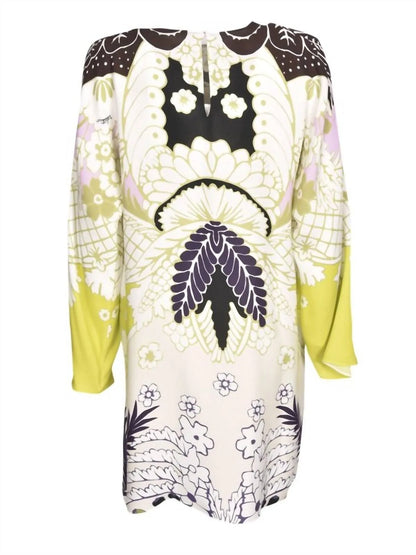 Valentino - Long Sleeve Printed Dress - lifestyle view - Rack Hunt