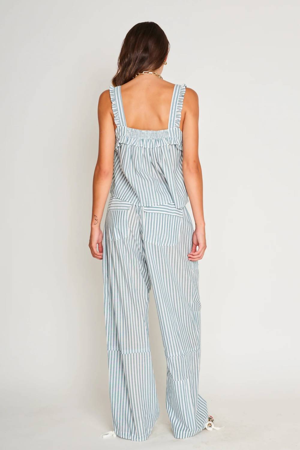 Striped Parachute Pants