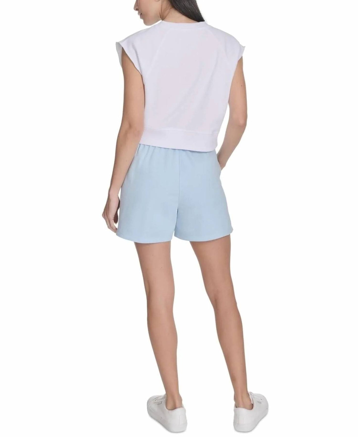 Sleeveless Puff-logo Cropped Top
