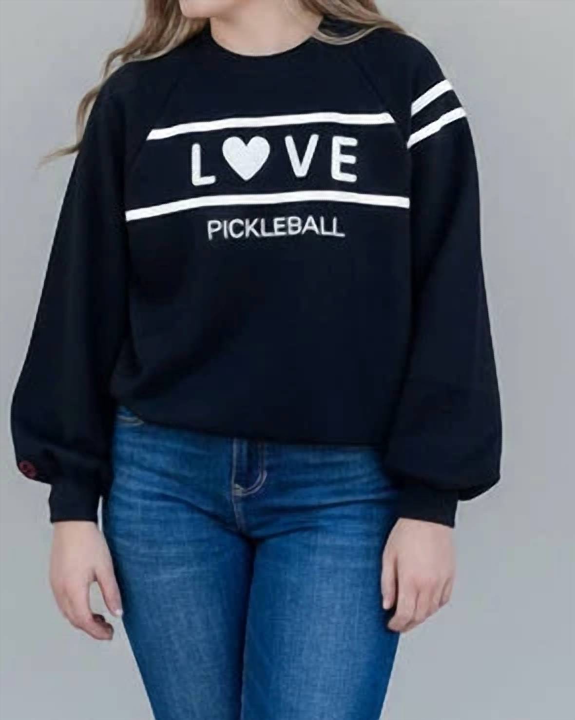 Pickleball Love Long Sleeve Sweatshirt