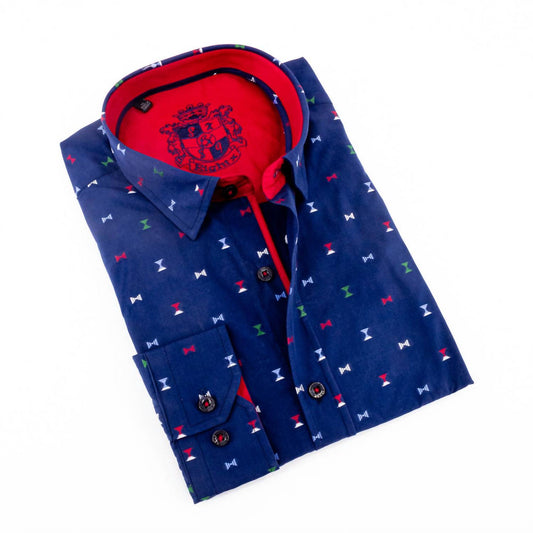 Men's Fill Coupe Shirt With Solid Trim