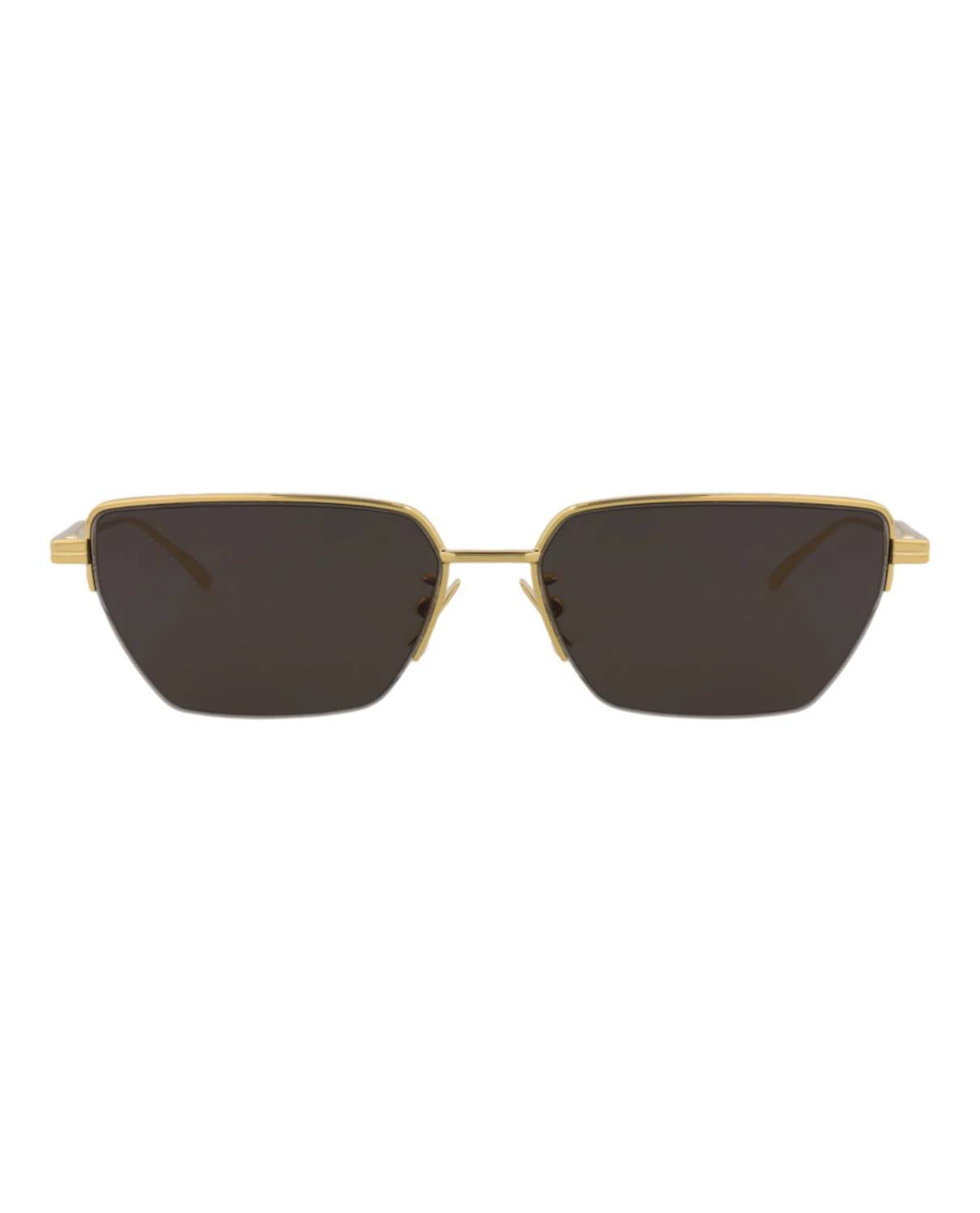 Unisex Square-frame Metal Sunglasses