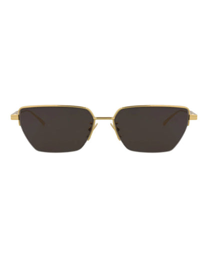Unisex Square-frame Metal Sunglasses