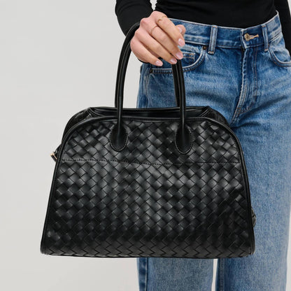 Women's Rhonda Woven Vegan Leather Tote Bag