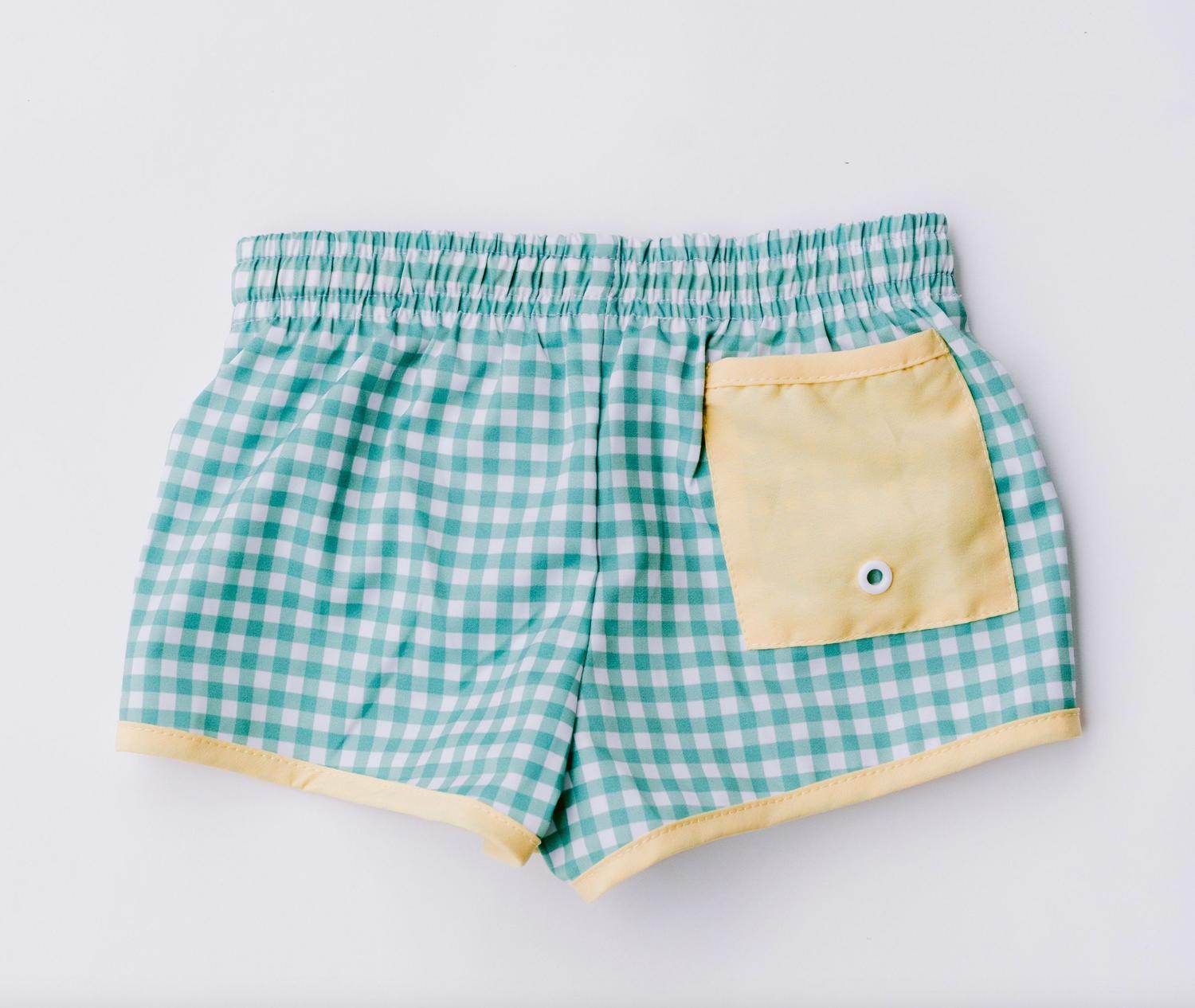 Love, George - Kid's Gingham Swim Trunk - Rack Hunt -