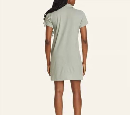 Thistle Tex Short Sleeve Shirt Mini Dress - Plus