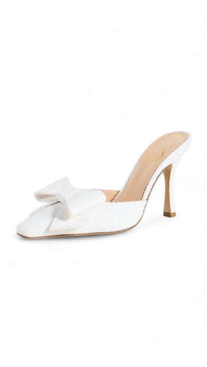 Nalebe - DIMANTE GLITTER HIGH HEEL MULE BRIDAL - Rack Hunt