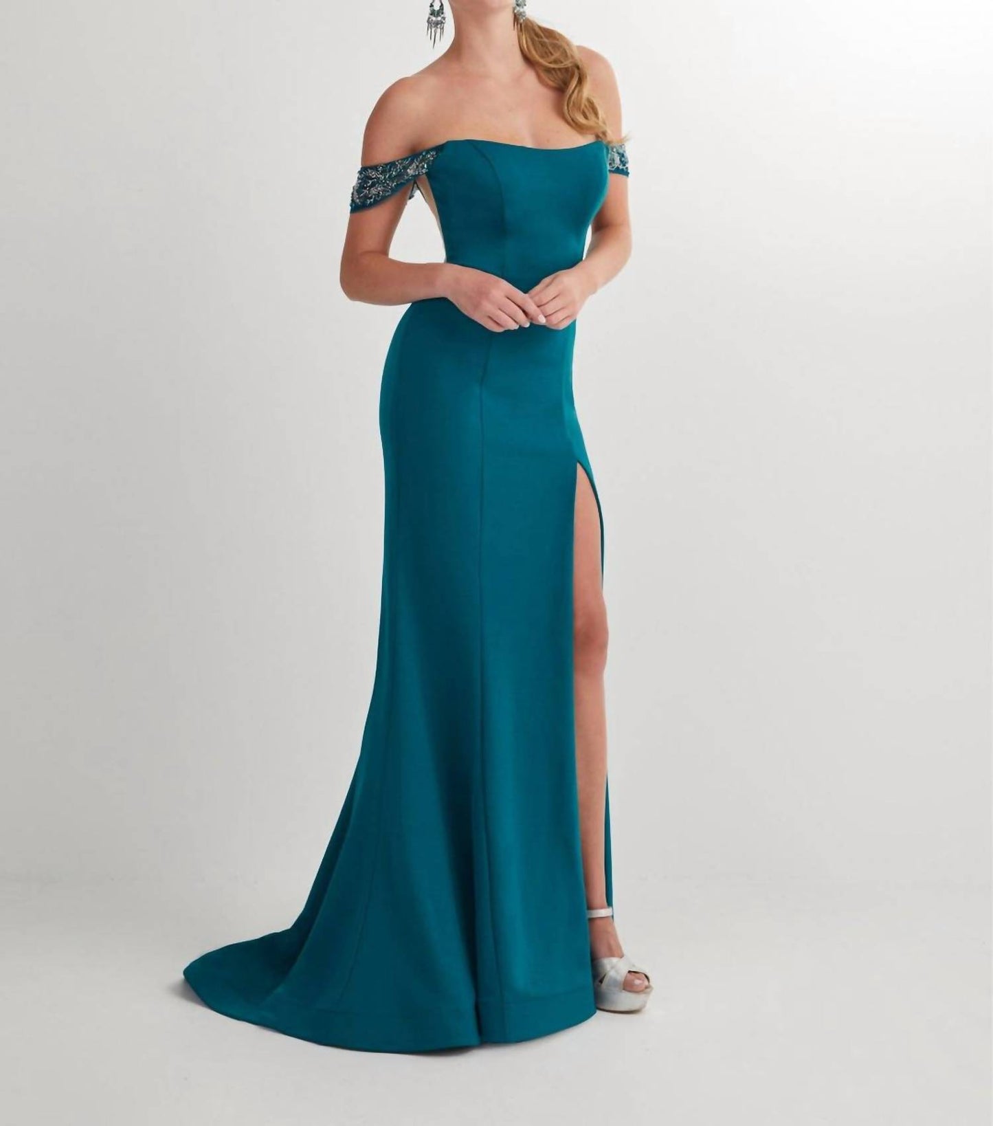 Off Shoulder Corset Back Gown