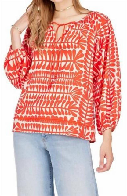 Callie Print Blouse