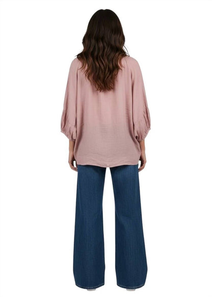 Julia Linen 3/4 Sleeve Top