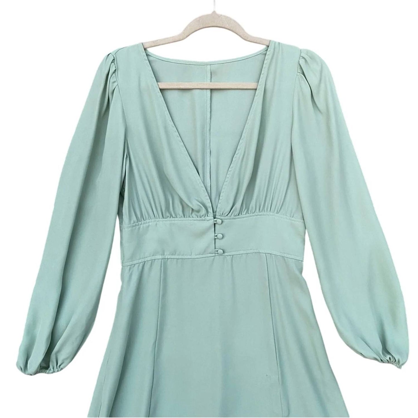 Front Slit And Buttons Midi Dress