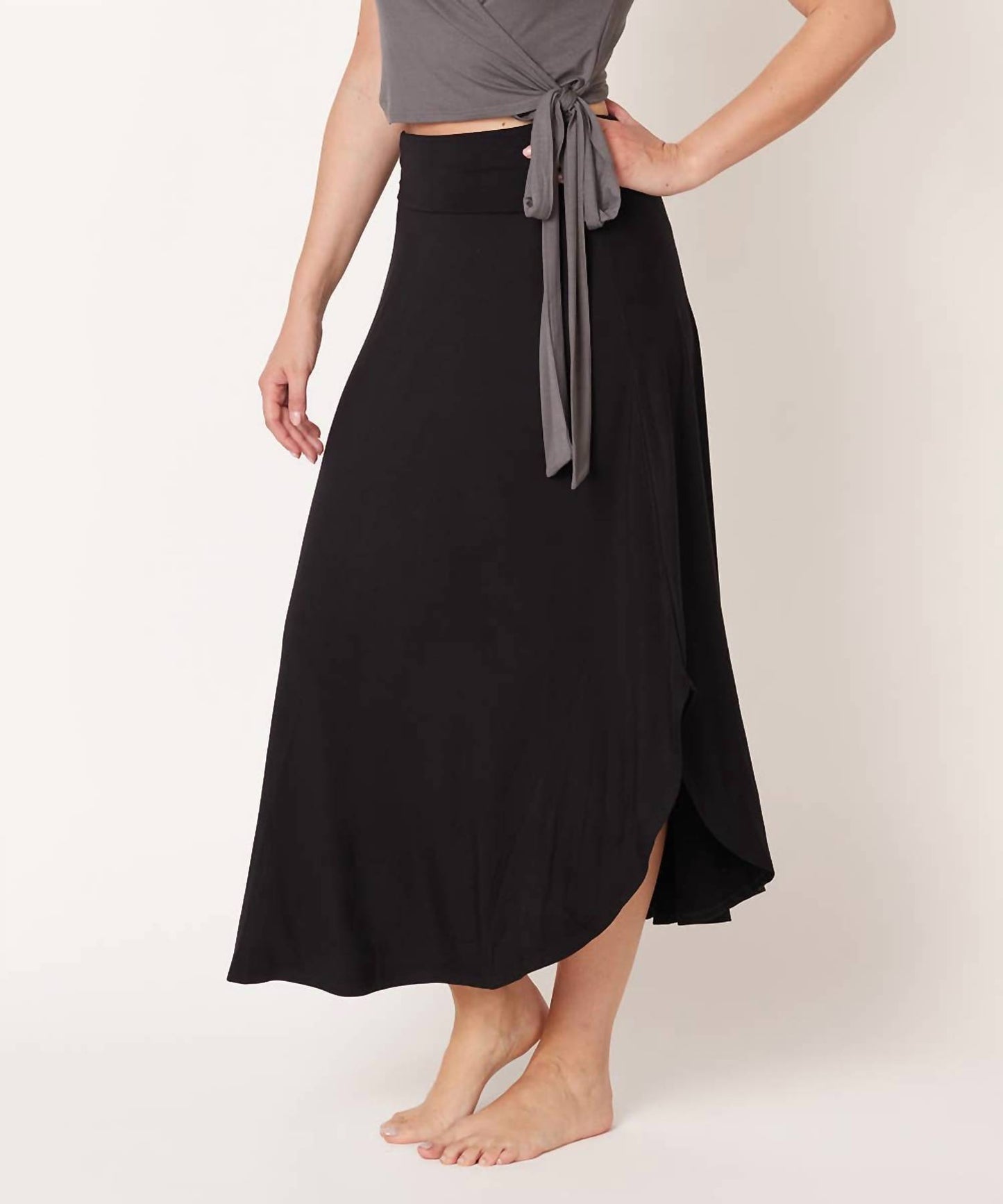 Bamboo Tulip Maxi Skirt