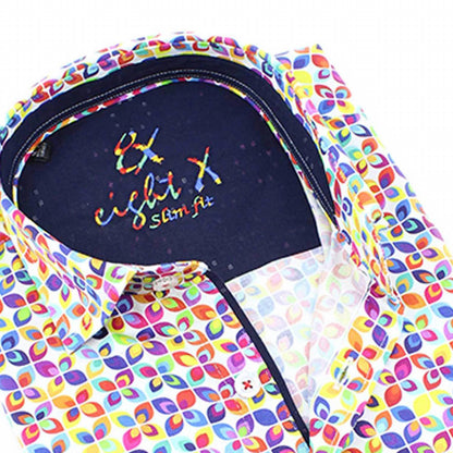 Men's Colorful Bloom Button Down Shirt