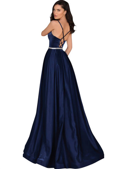 V-neck Sleeveless Maxi Dress