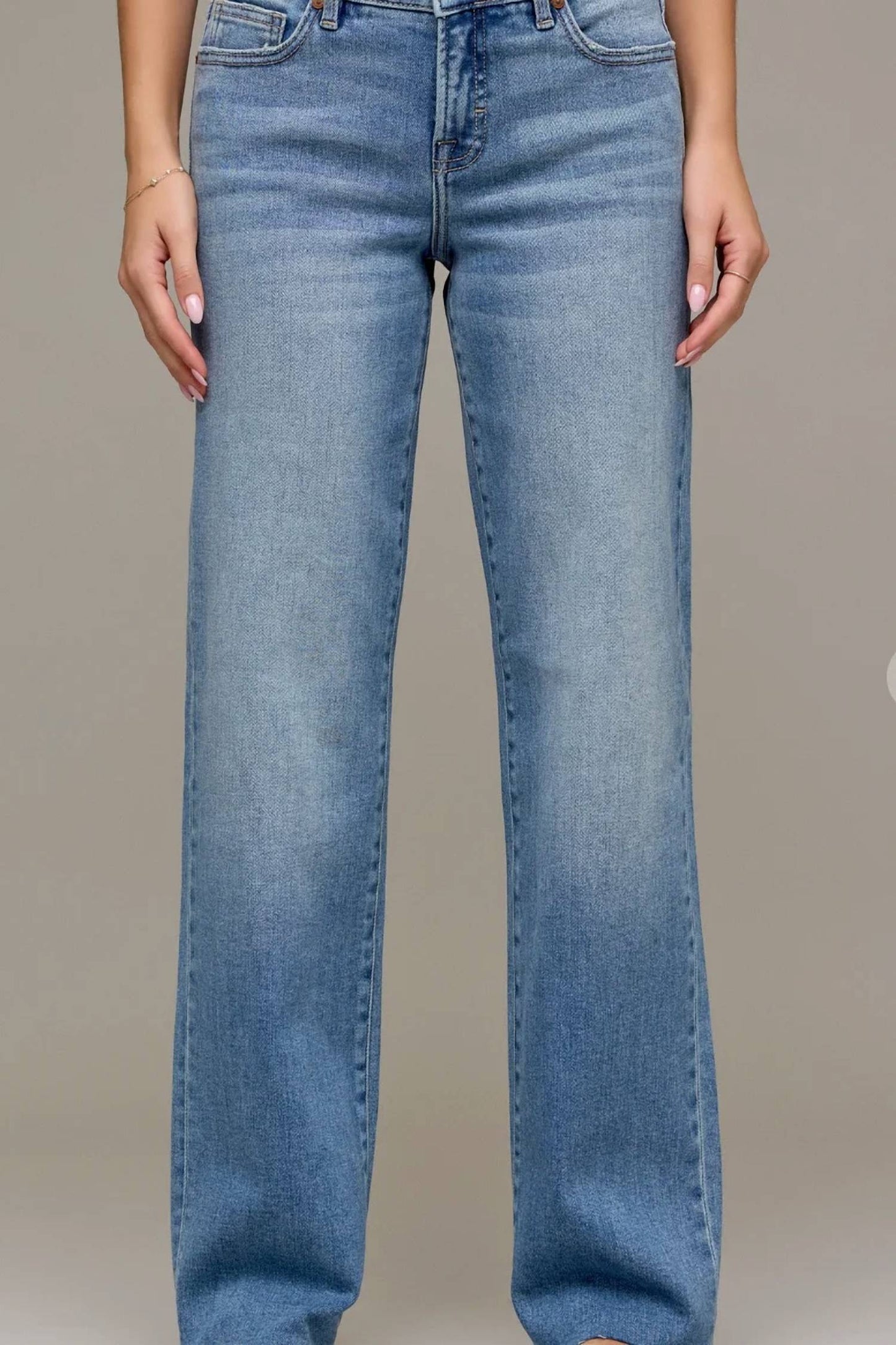 Ella Low Rise Straight Jeans
