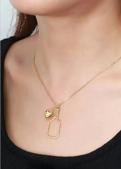 Everwild - Women's Pickleball Love Heart Necklace - Rack Hunt