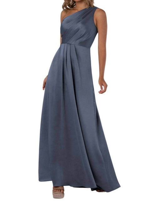 Sorella Vita - One-Shoulder Charmeuse Bridesmaid Dress with Subtle Pleats - Rack Hunt