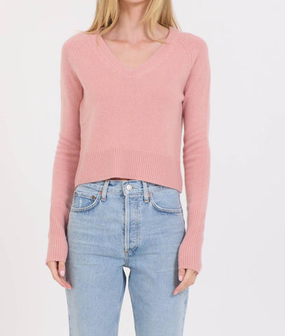Blakely Cashmere V-neck Top
