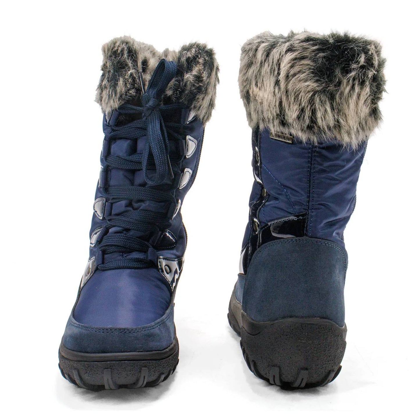 Women's Stormy Lace-up Faux Fur Collar Winter Boot