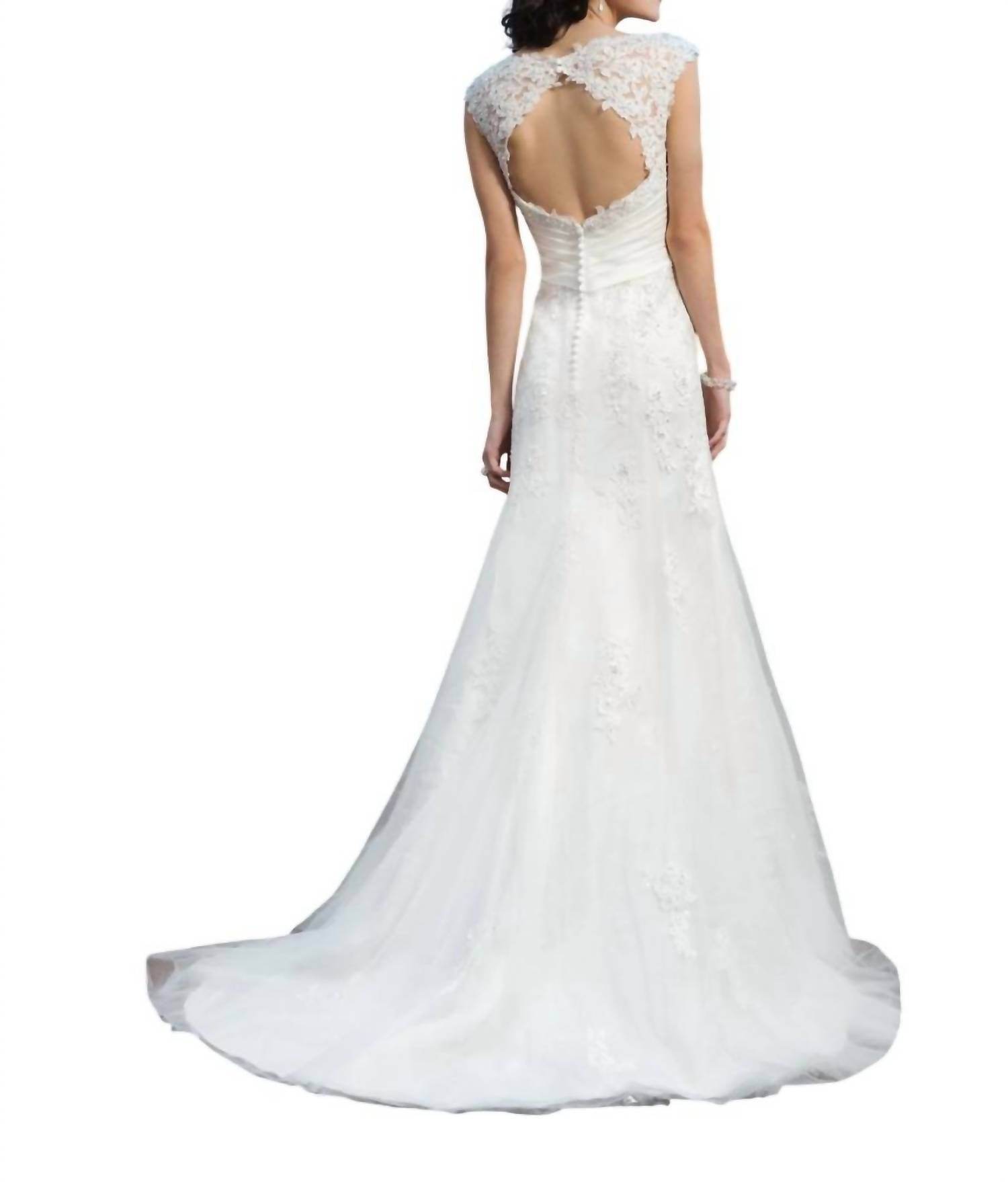 Justin Alexander - Beaded Lace A-line Dress - Rack Hunt -