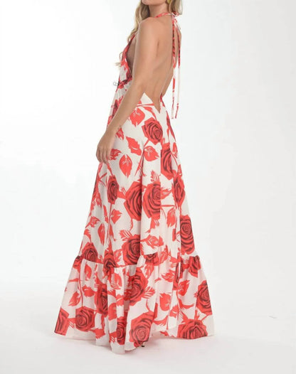 Steffany Milano - Romantic Rose Print Dress - Rack Hunt