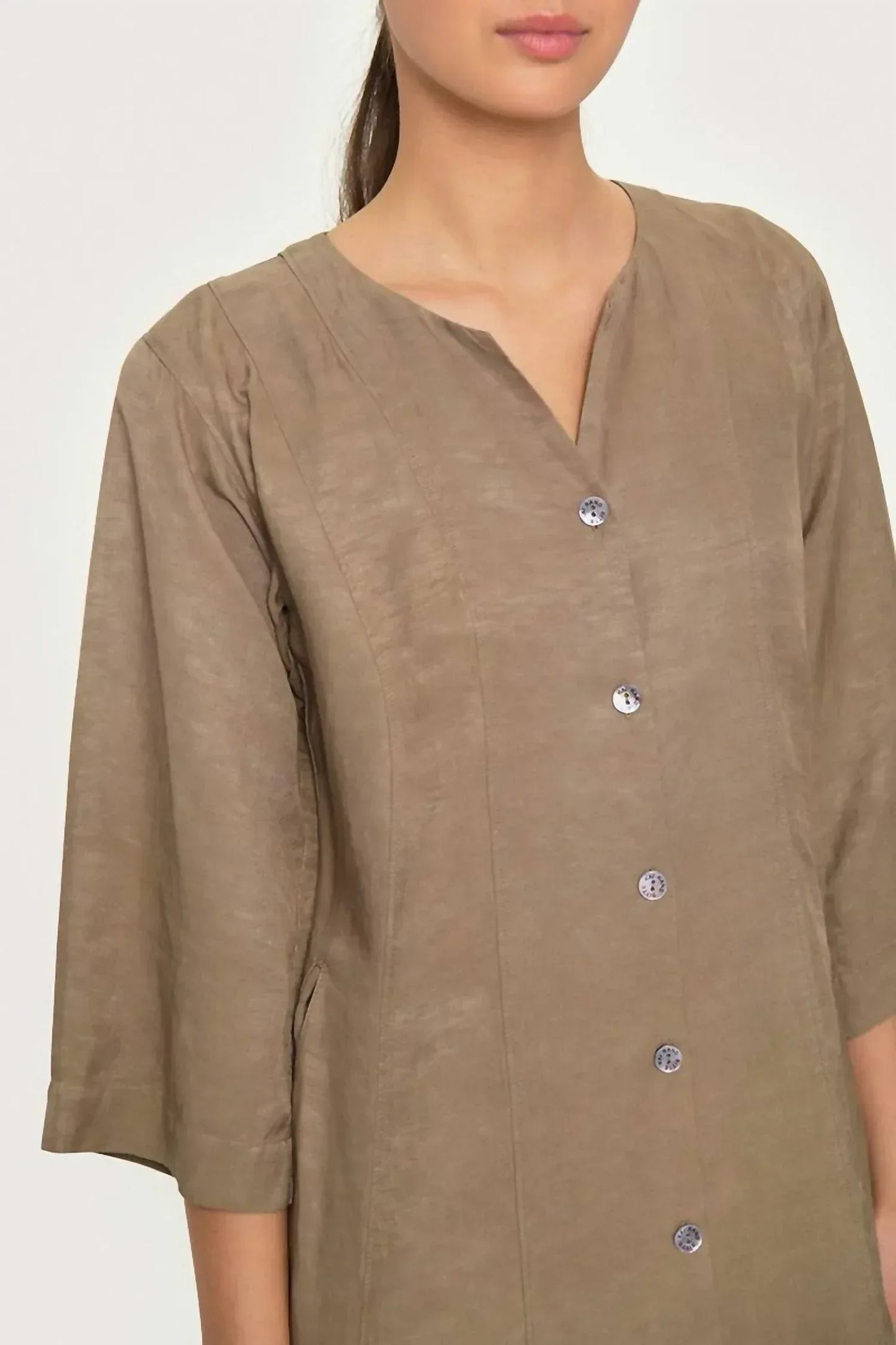 BITTE KAI RAND - Lazy Linen Blend Midi Dress - Rack Hunt