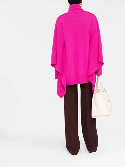 Valentino - Draped Turtleneck Sweater - additional view - Rack Hunt