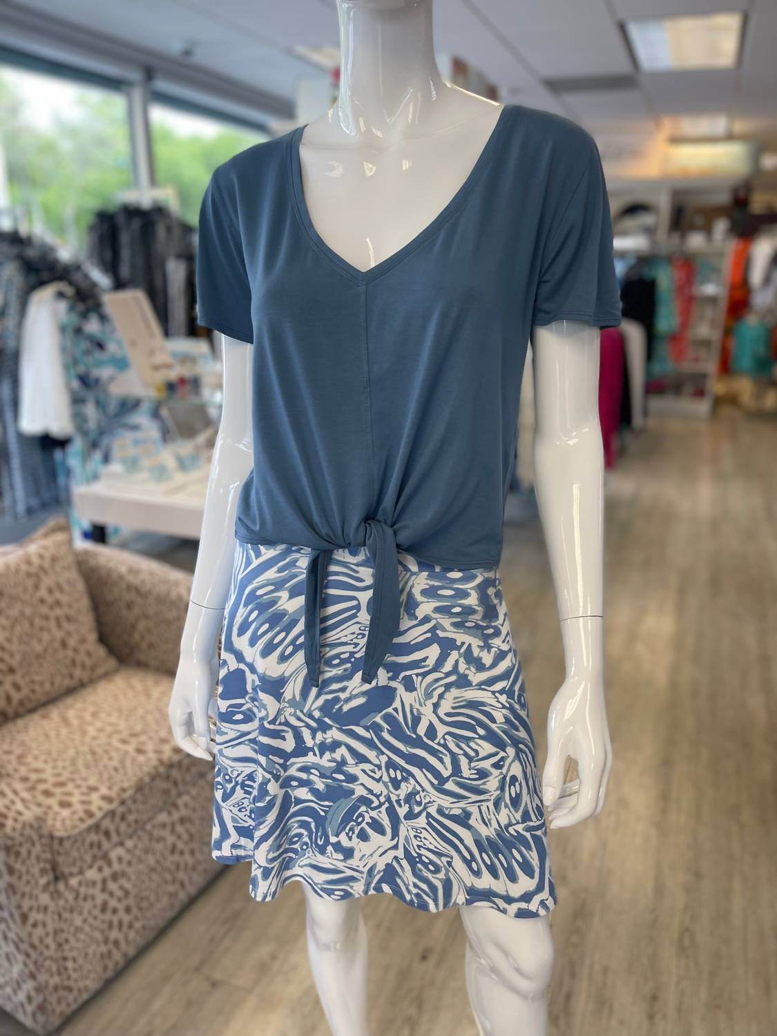 Zen Knits - Tahoe Printed Short Skirt - Rack Hunt -