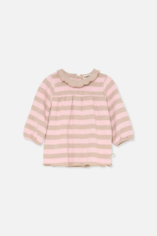 Girl's Wide Stripes Baby Dress