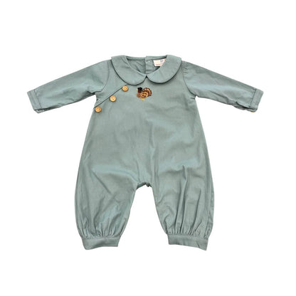 Kids Embroidered Turkey Longall
