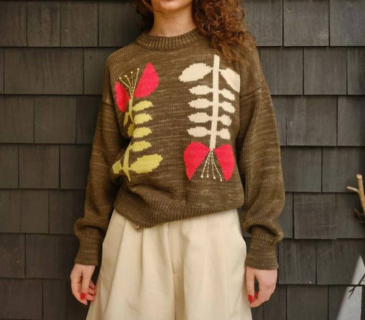 Embroidered Floral Sweater