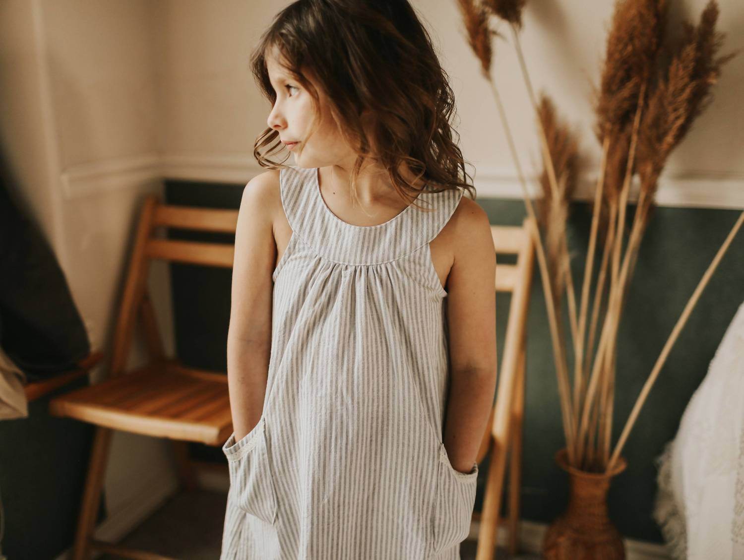 Tate & Adele - Yoke Dress With Pockets - Rack Hunt -