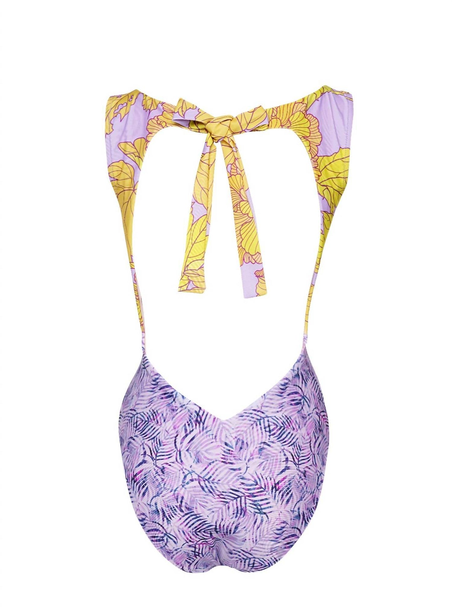 Lia Sahara - Women's Cut Out One Piece + Puffed Sleeves - Rack Hunt -