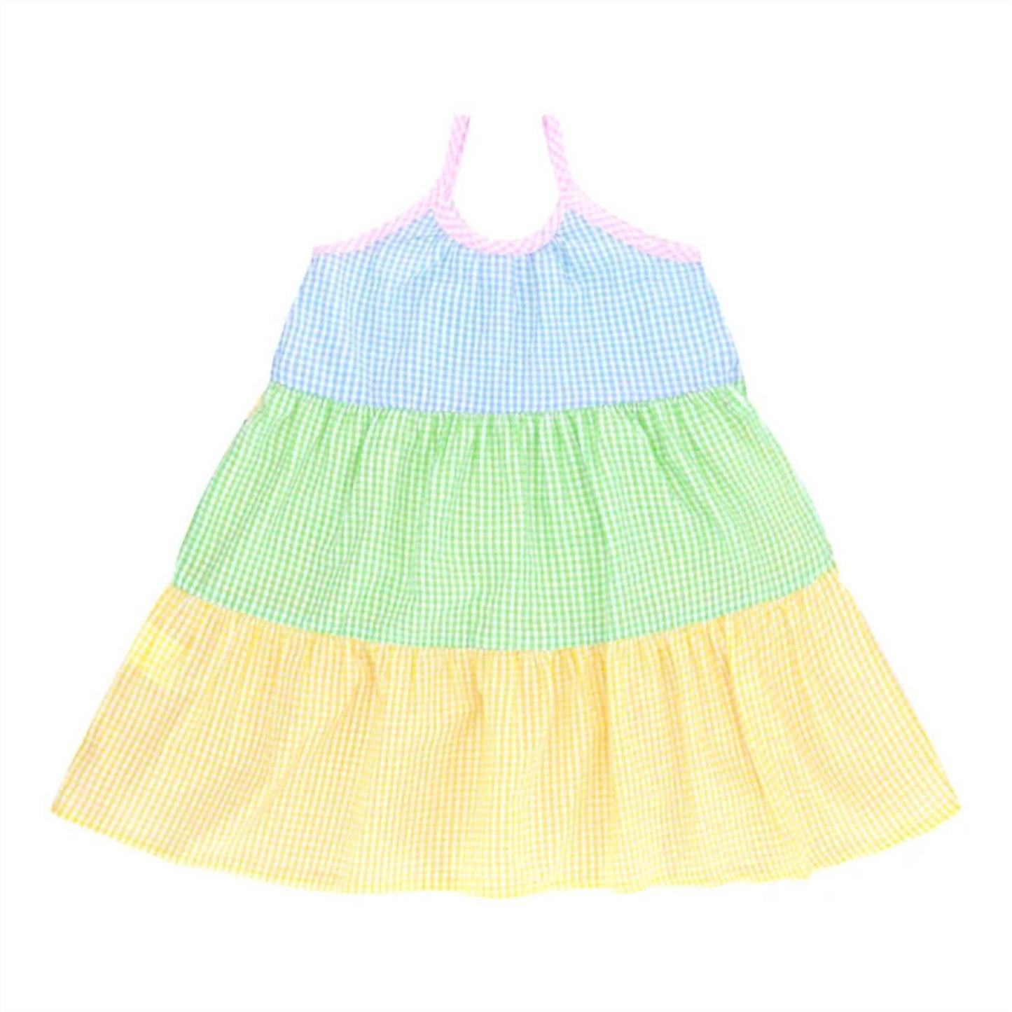 COS I SAID SO - Girl's Patchwork Vichy Paneled Dress - Rack Hunt -