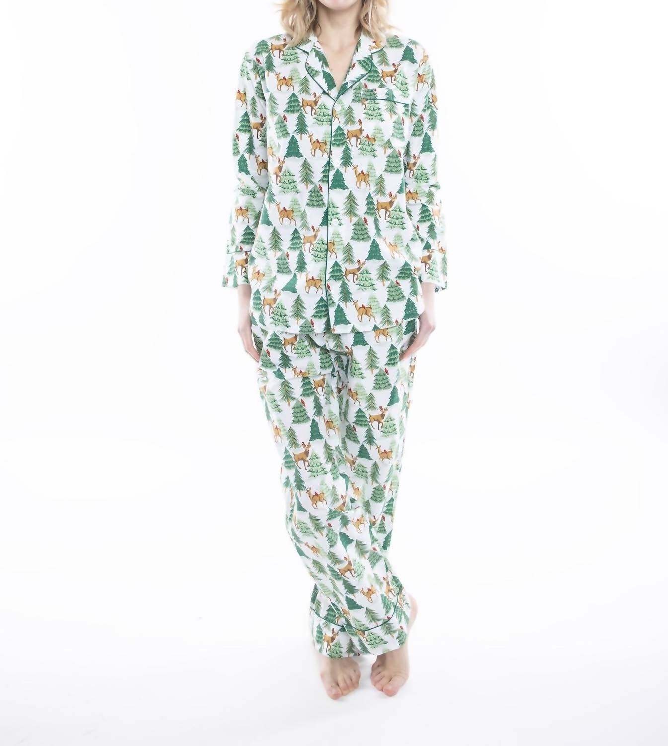 DEER JAMAS LONG SLEEVE PAJAMA SET