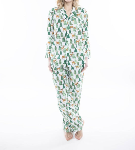 DEER JAMAS LONG SLEEVE PAJAMA SET