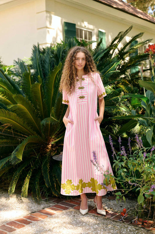 Short Sleeve Maxi Kaftan Dress