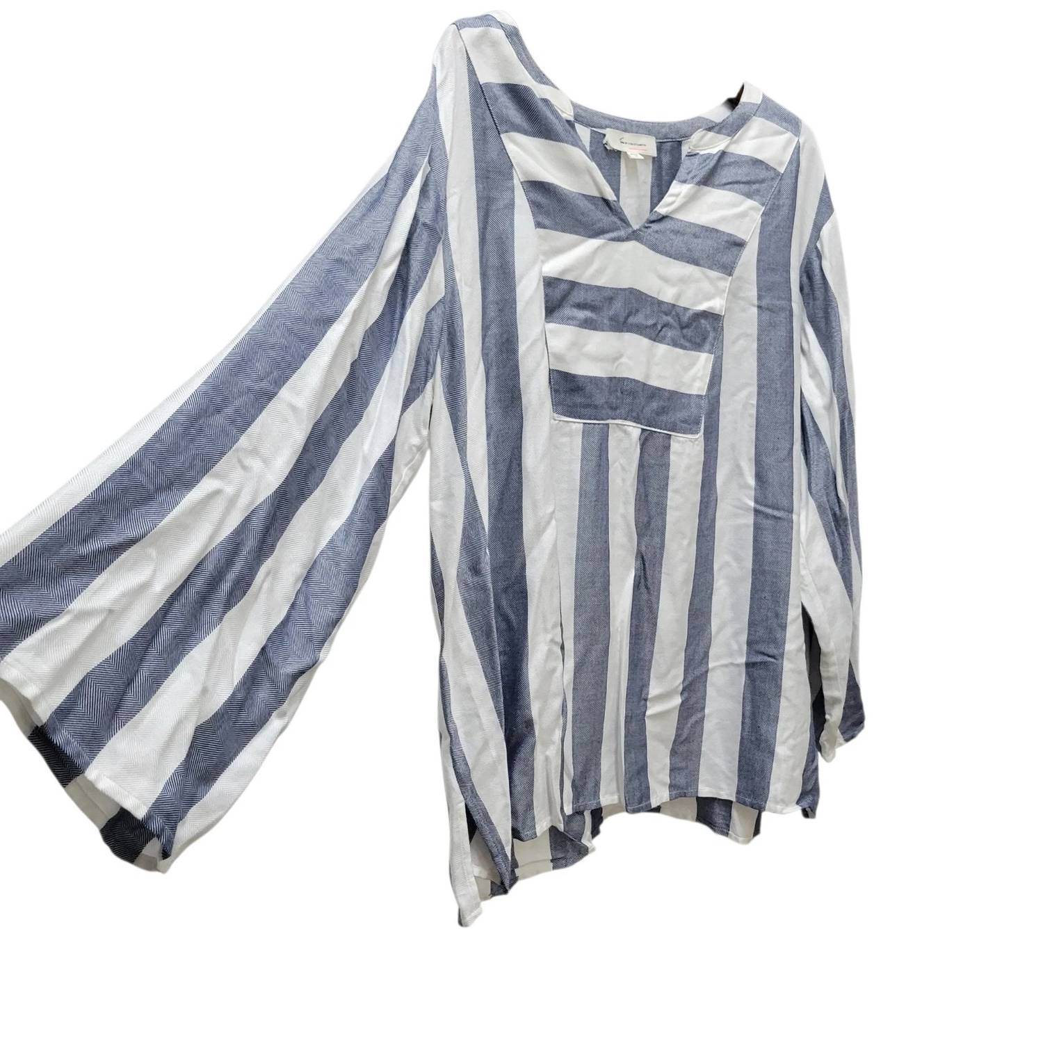 Tura by Vince Camuto - Women's Twilight Sky Tinted Shades Fashion Blouse - Rack Hunt -